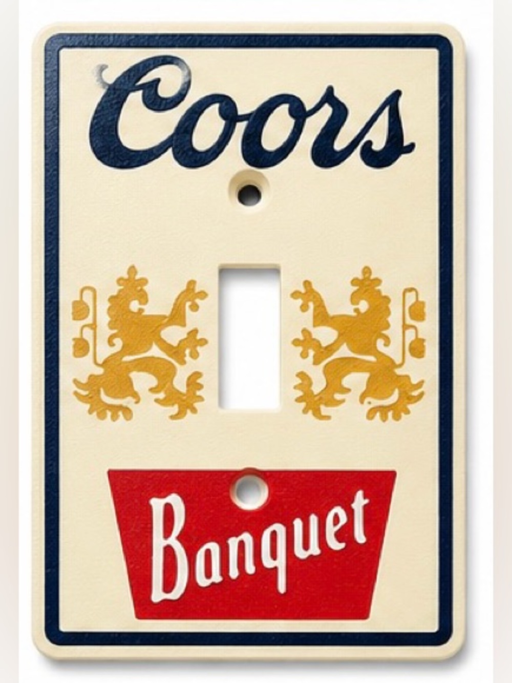 2/$25 3D Printed Coors Banquet Light Switch Cover Beer Wall Plate Decor